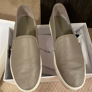 Grey Vince slip ons